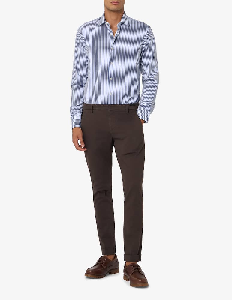 rinascente Dondup Pantaloni chino in gabardine stretch slim fit