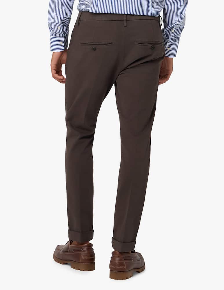 rinascente Dondup Pantaloni chino in gabardine stretch slim fit