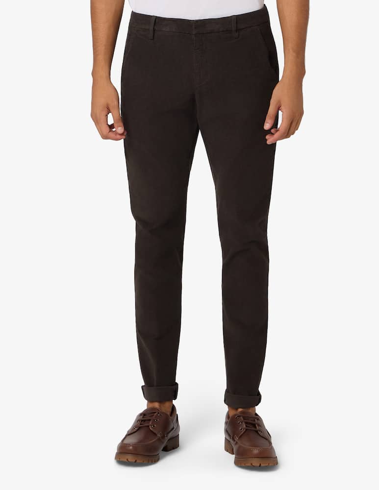 rinascente Dondup Pantaloni chino in velluto slim fit