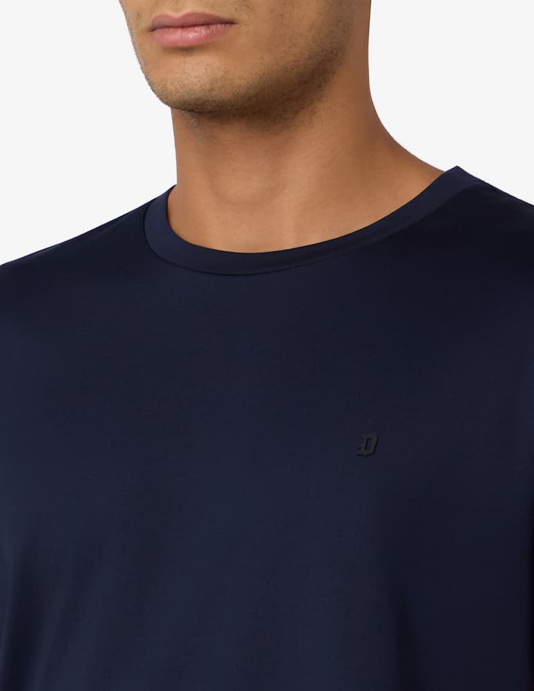 rinascente Dondup T-shirt regular fit con logo gommato