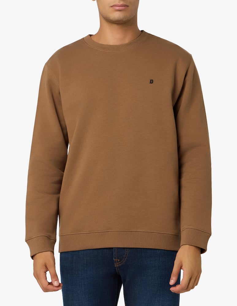 rinascente Dondup Felpa in cotone con logo gommato