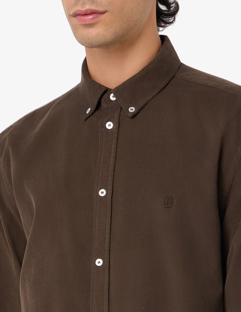 Dondup Camicia in velluto fine regular fit - immagine 4 Dondup Camicia in velluto fine regular fit - immagine 4