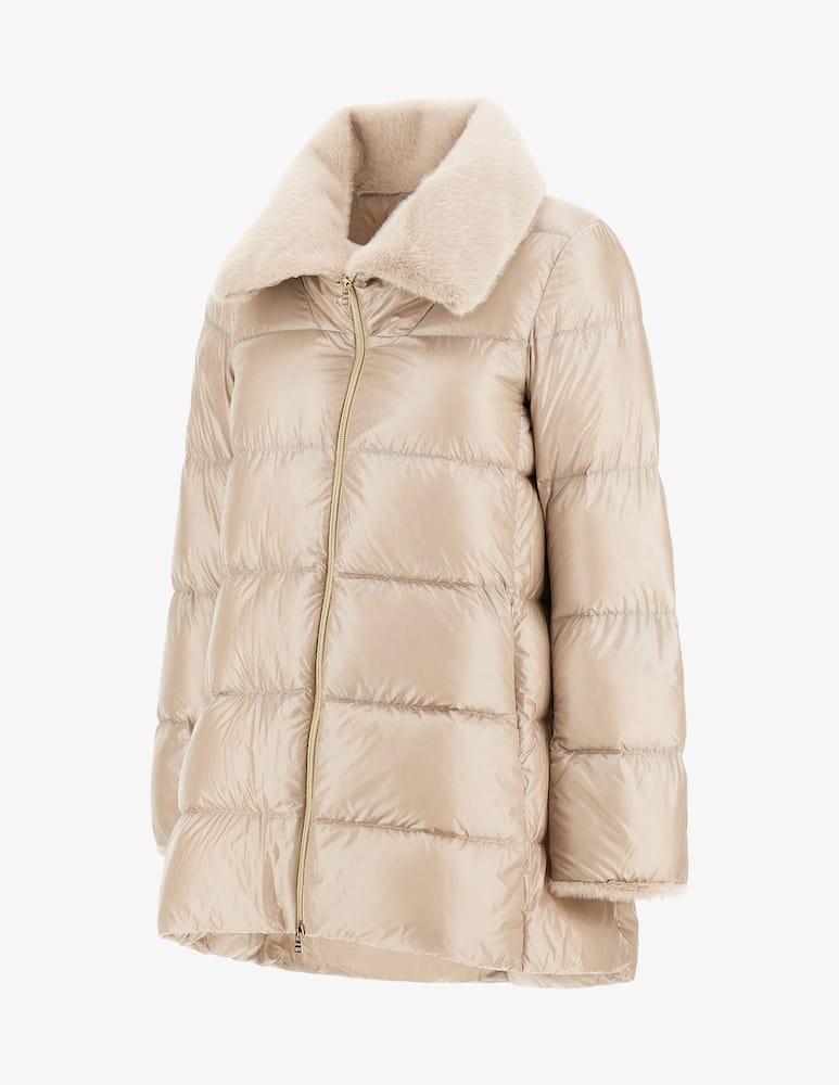 Herno Padded coat with faux fur collar - picture 3