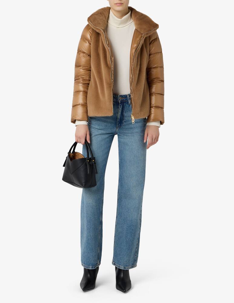 rinascente Herno Faux fur puffer jacket