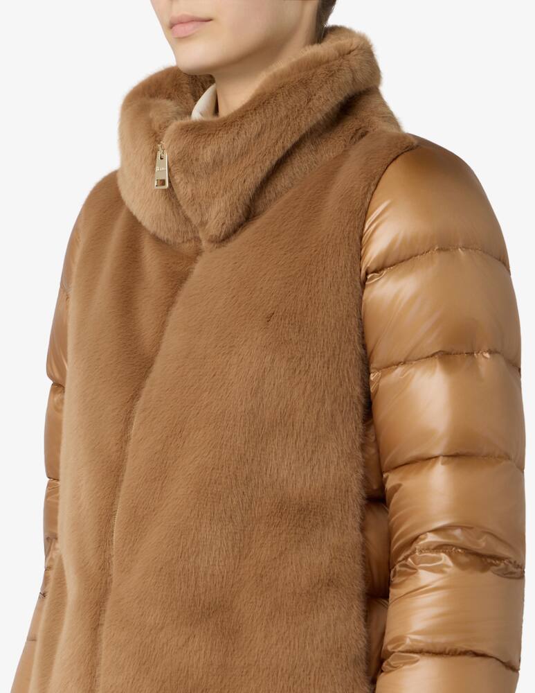rinascente Herno Faux fur puffer jacket