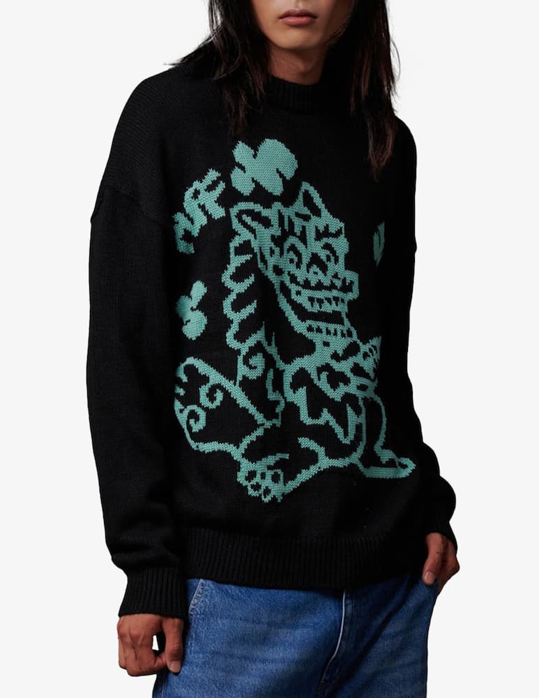 rinascente Dolly Noire Maglione dragone Puff