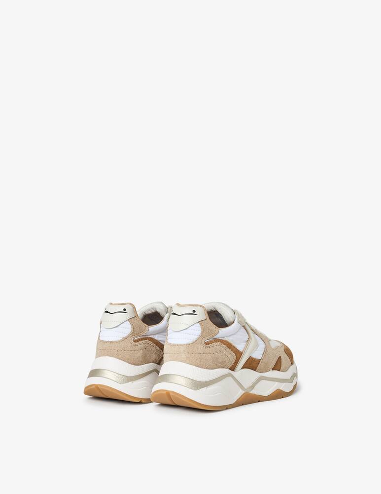 rinascente Voile Blanche Club119 mesh suede sneakers