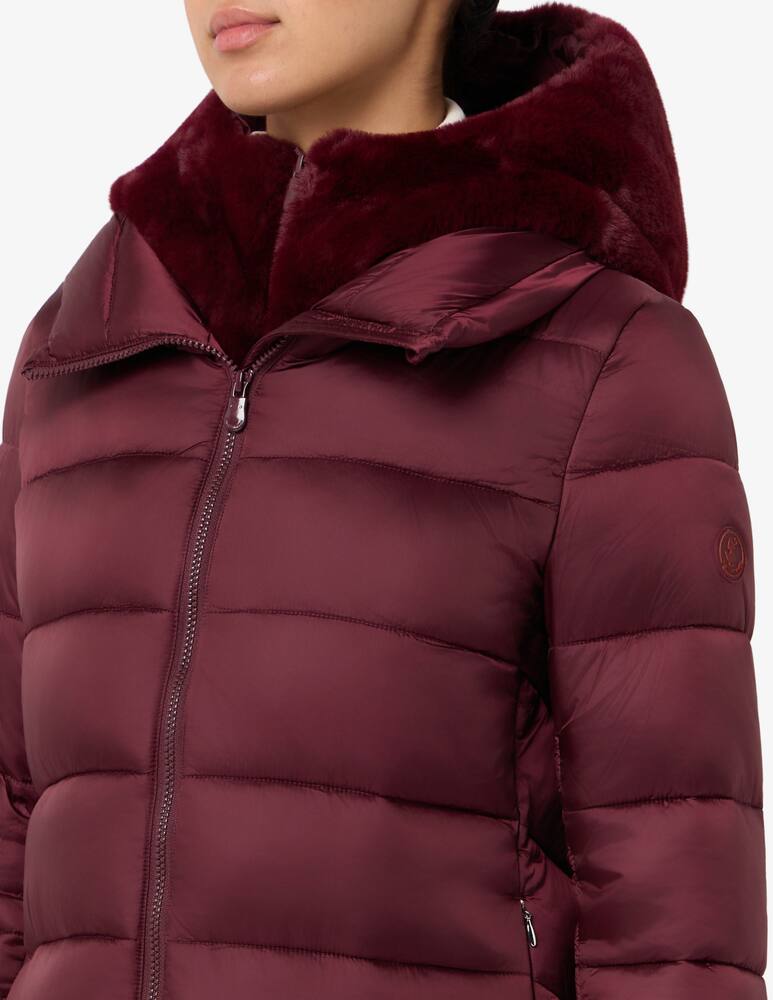 rinascente Save The Duck Piumino lungo Matilda con dettaglio in finta pelliccia