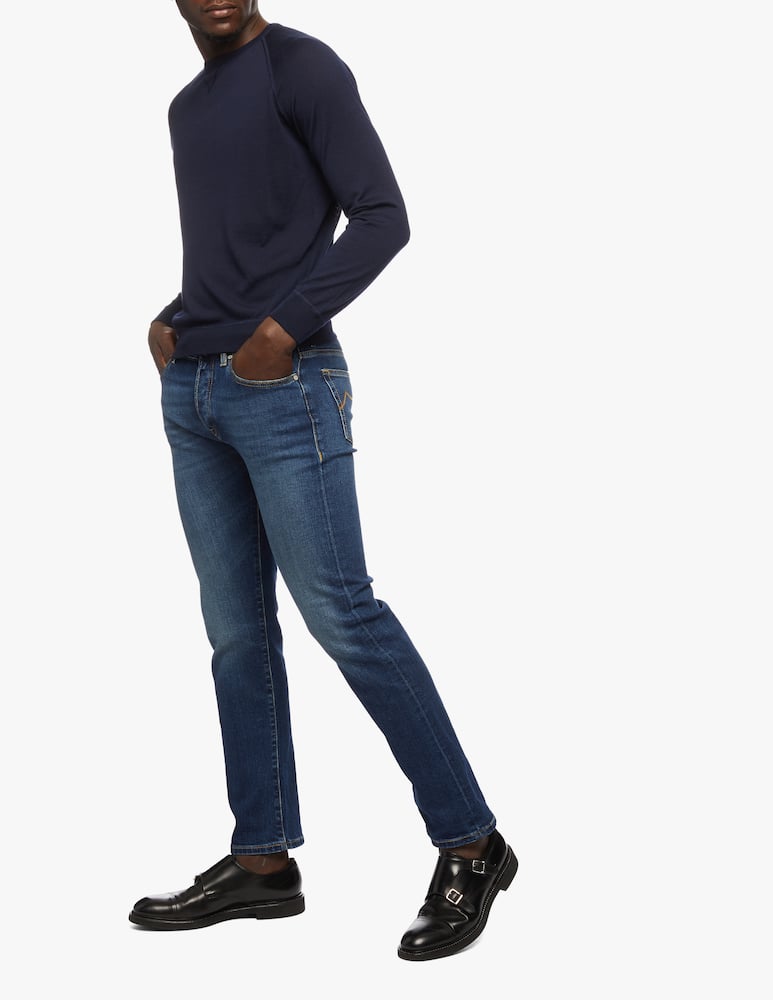 rinascente MooRER Jeans denim regular baffatura