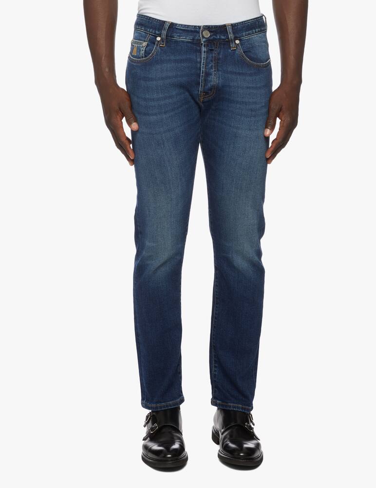 rinascente MooRER Jeans denim regular baffatura