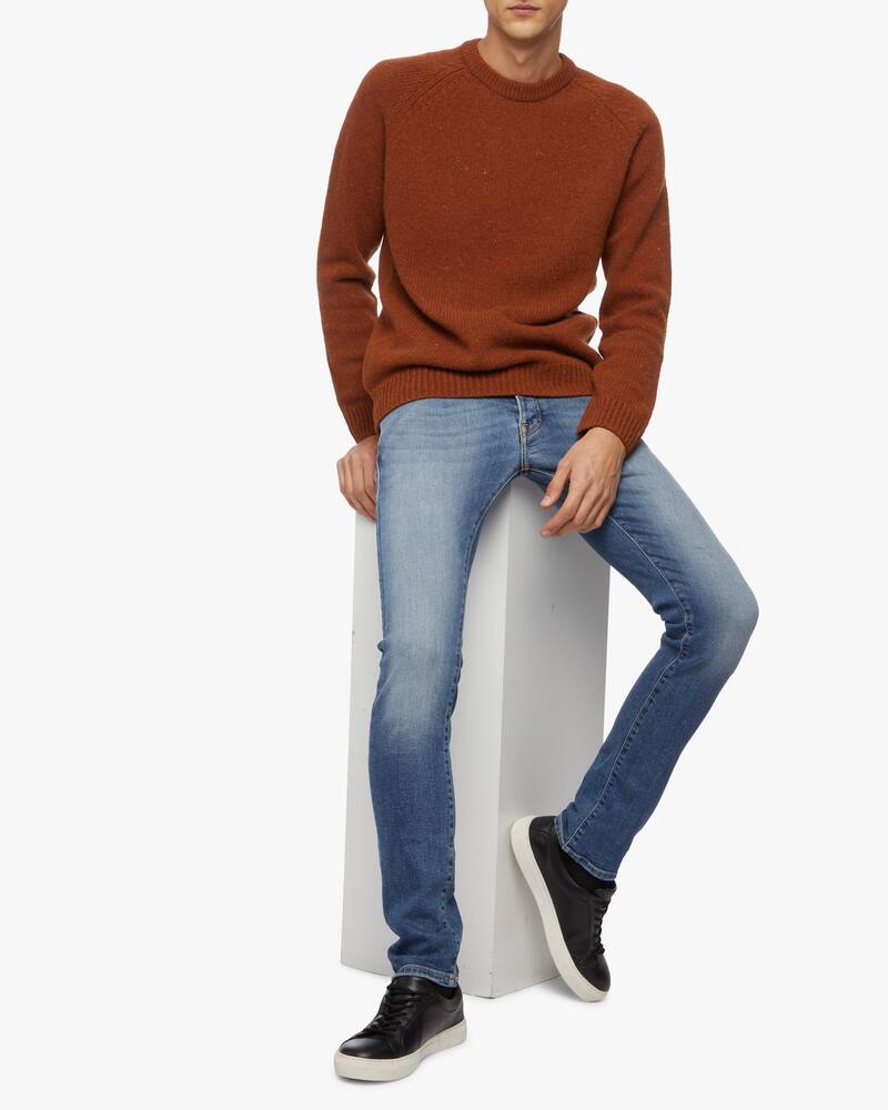 rinascente MooRER Jeans denim slim baffatura