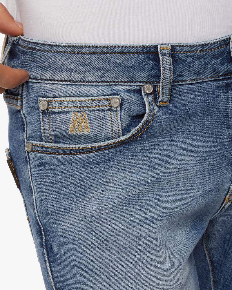 rinascente MooRER Jeans denim slim baffatura