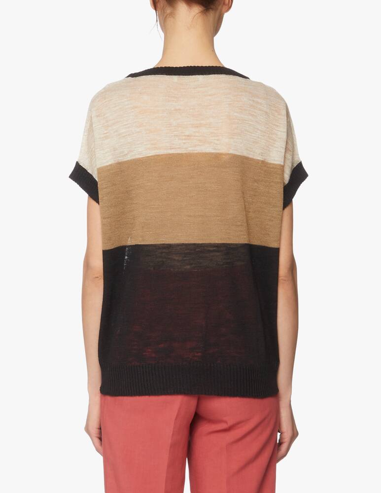 rinascente Momonì Maglia Caserta in misto lino