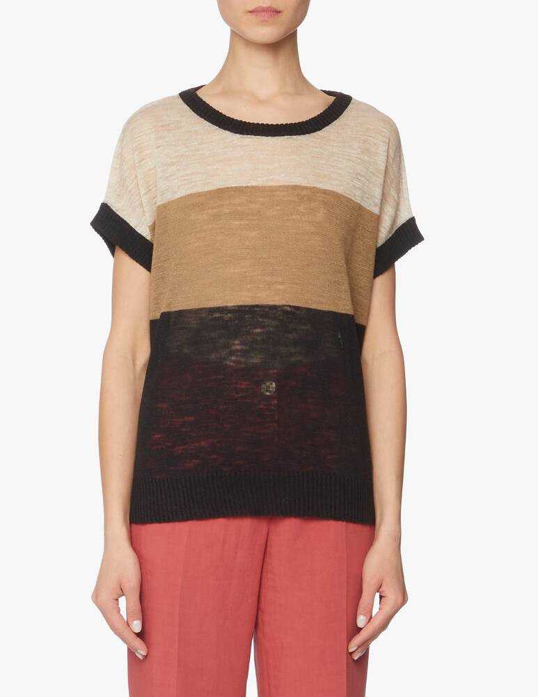 rinascente Momonì Maglia Caserta in misto lino