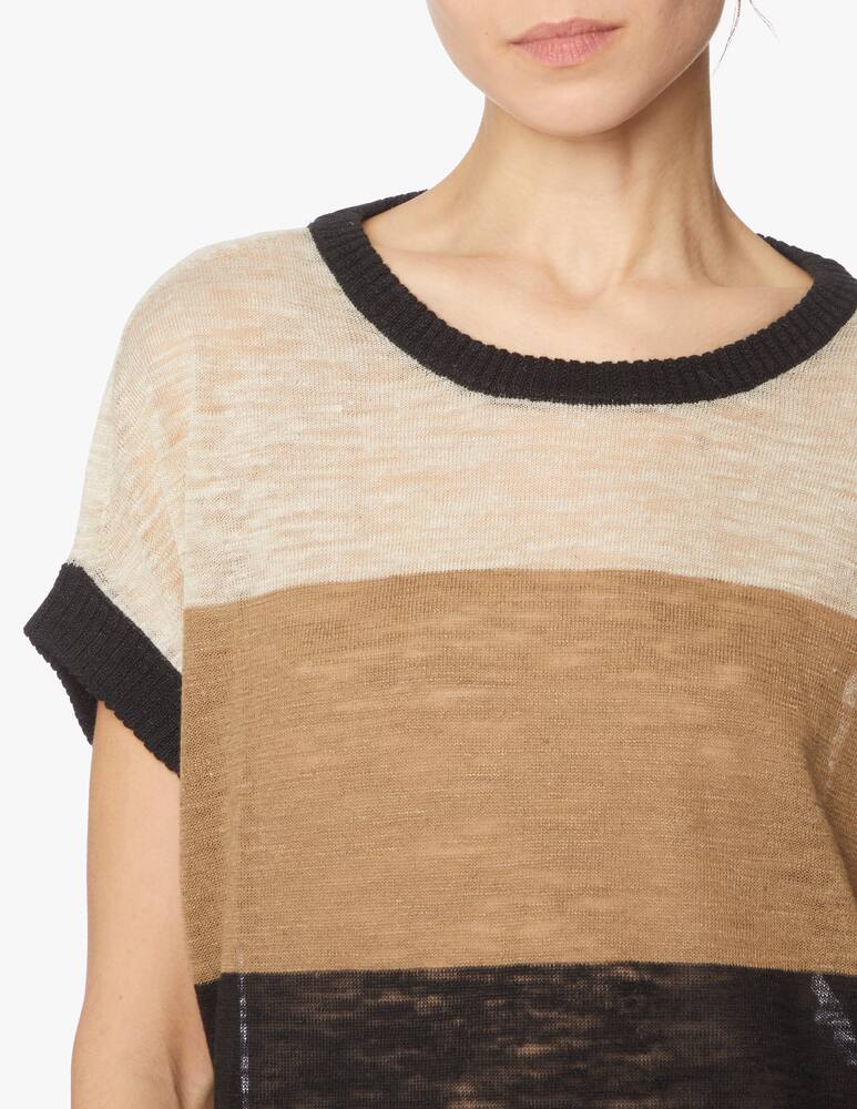 rinascente Momonì Maglia Caserta in misto lino