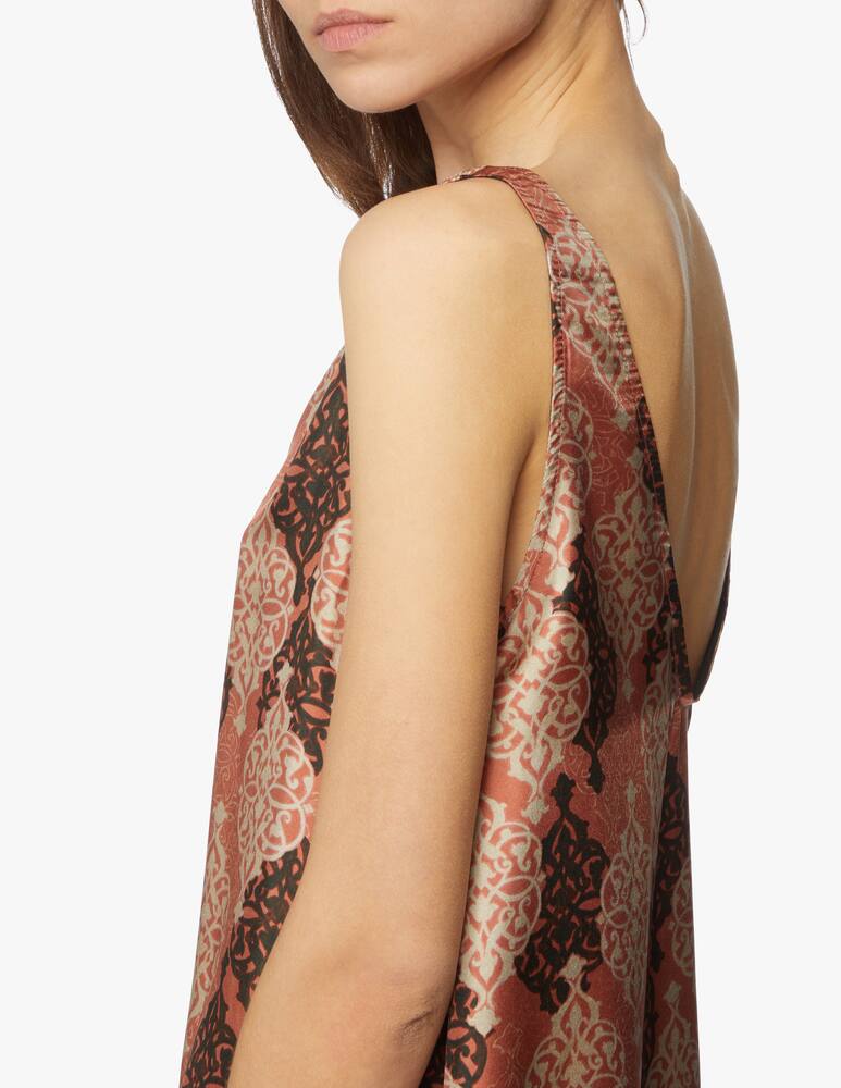 rinascente Momonì Vestito lungo in seta Cataria