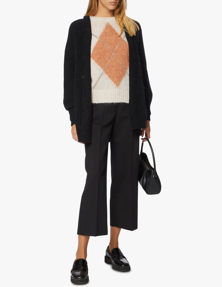 rinascente Momonì Cardigan scollo a V  in misto alpaca Chamonix