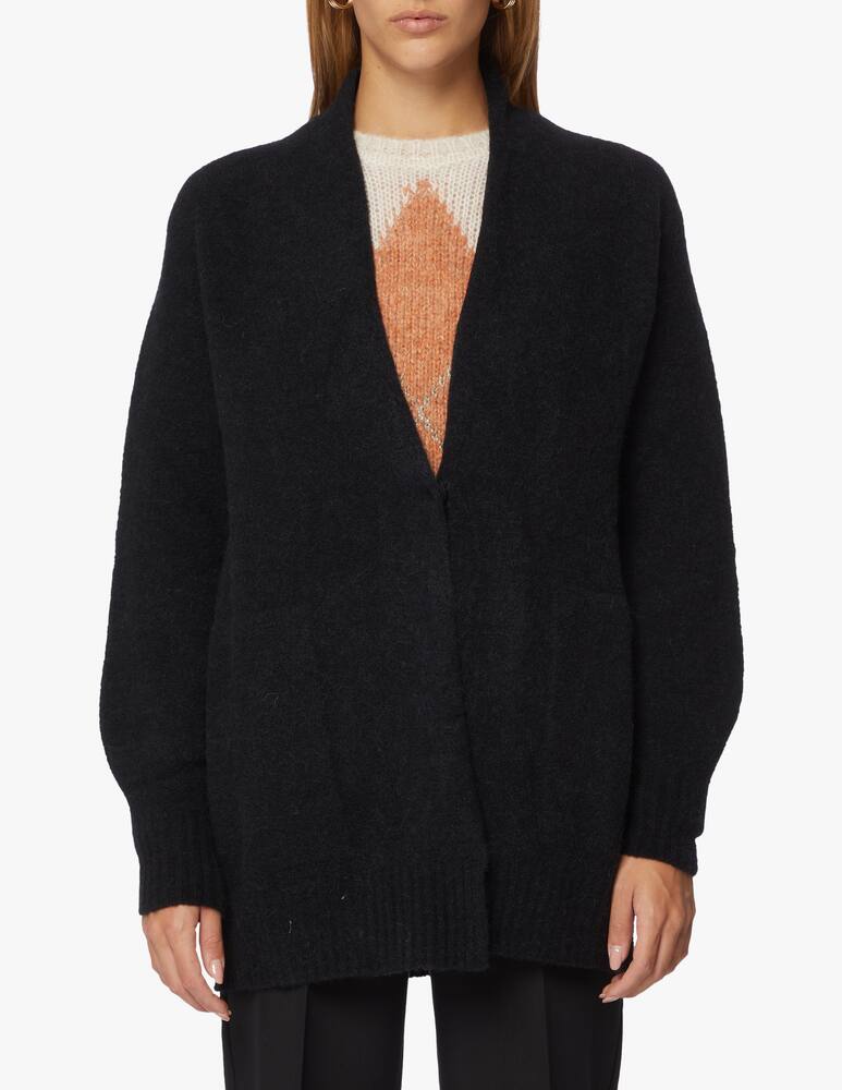 rinascente Momonì Cardigan scollo a V  in misto alpaca Chamonix