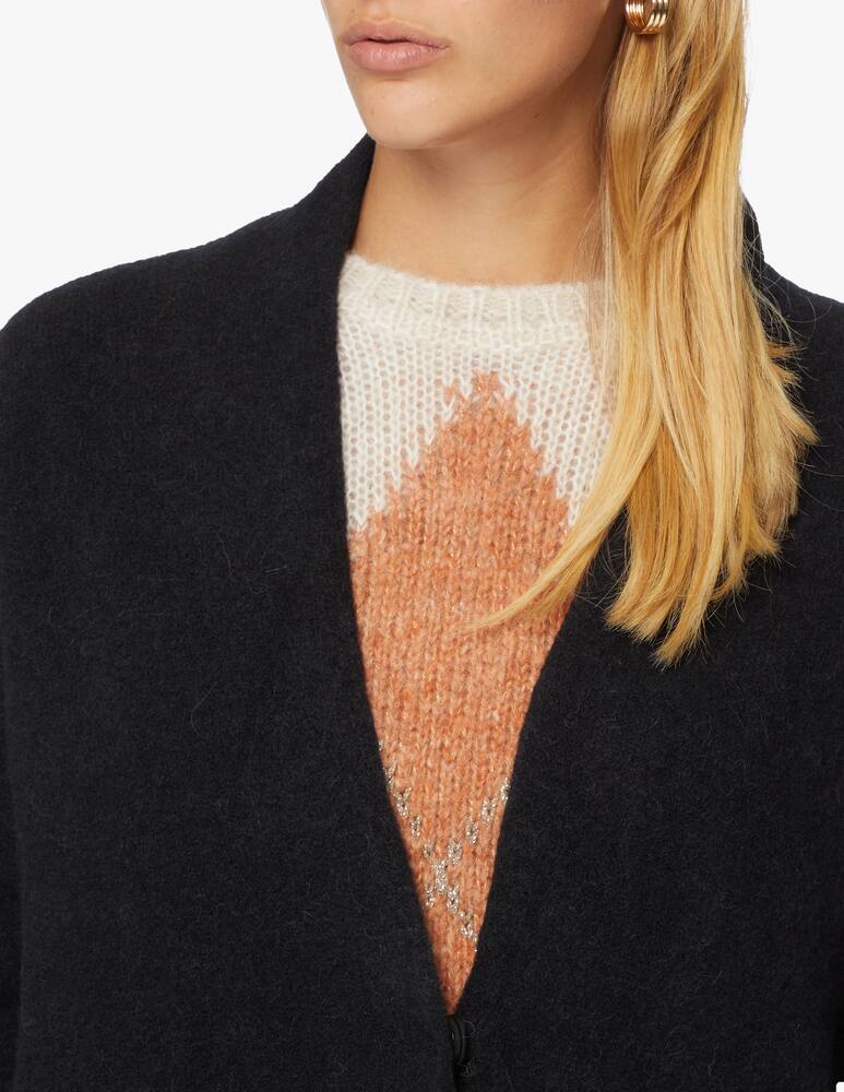 rinascente Momonì Cardigan scollo a V  in misto alpaca Chamonix