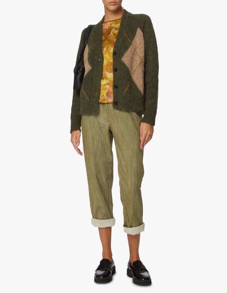 rinascente Momonì Cardigan in misto alpa Olivet
