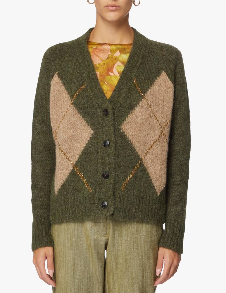 rinascente Momonì Cardigan in misto alpa Olivet