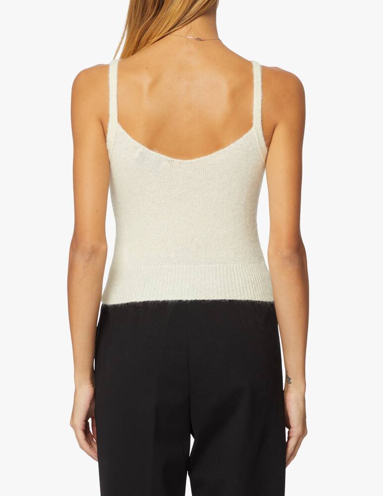 rinascente Attic and Barn Top crop in misto mohair