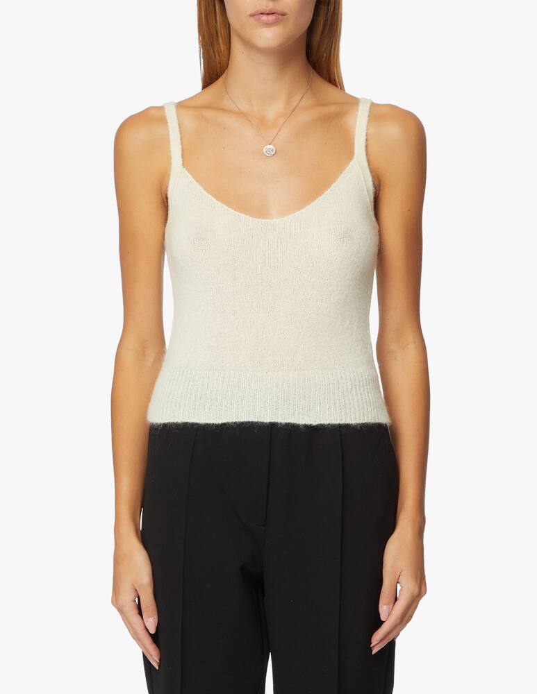 rinascente Attic and Barn Top crop in misto mohair