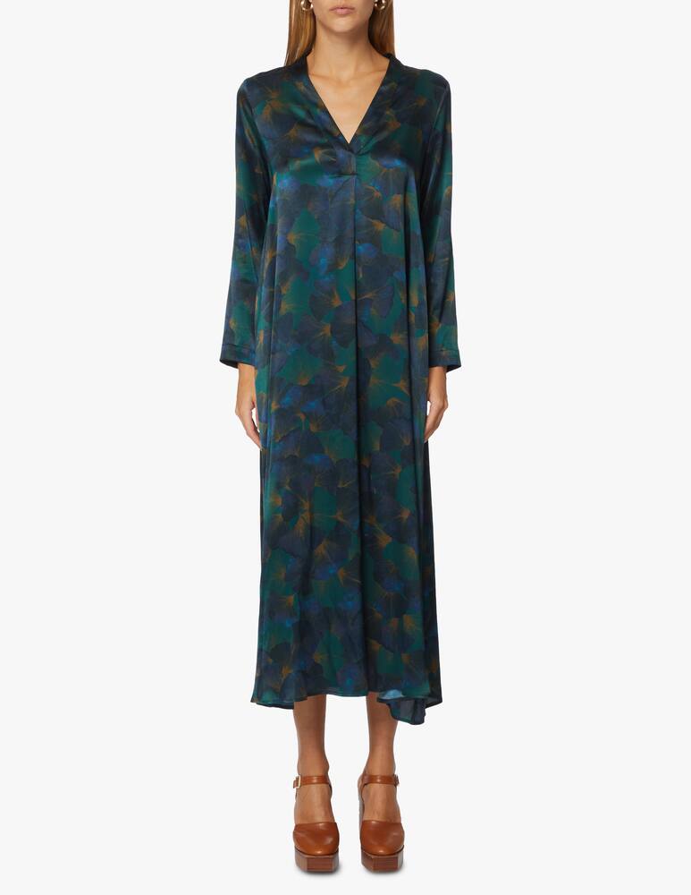 rinascente Momonì Silk blend long dress Biarritz