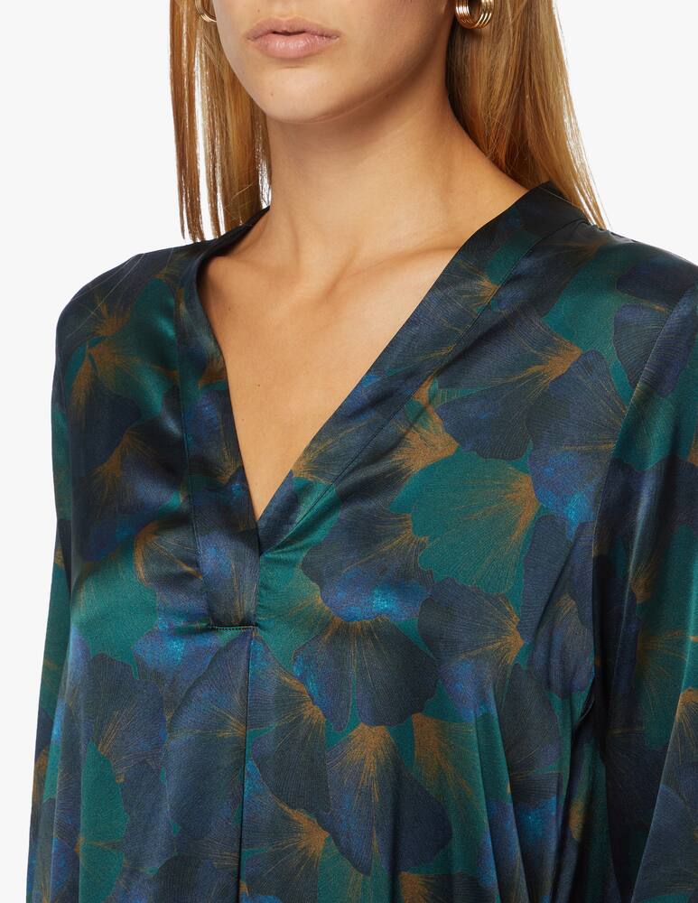 rinascente Momonì Silk blend long dress Biarritz