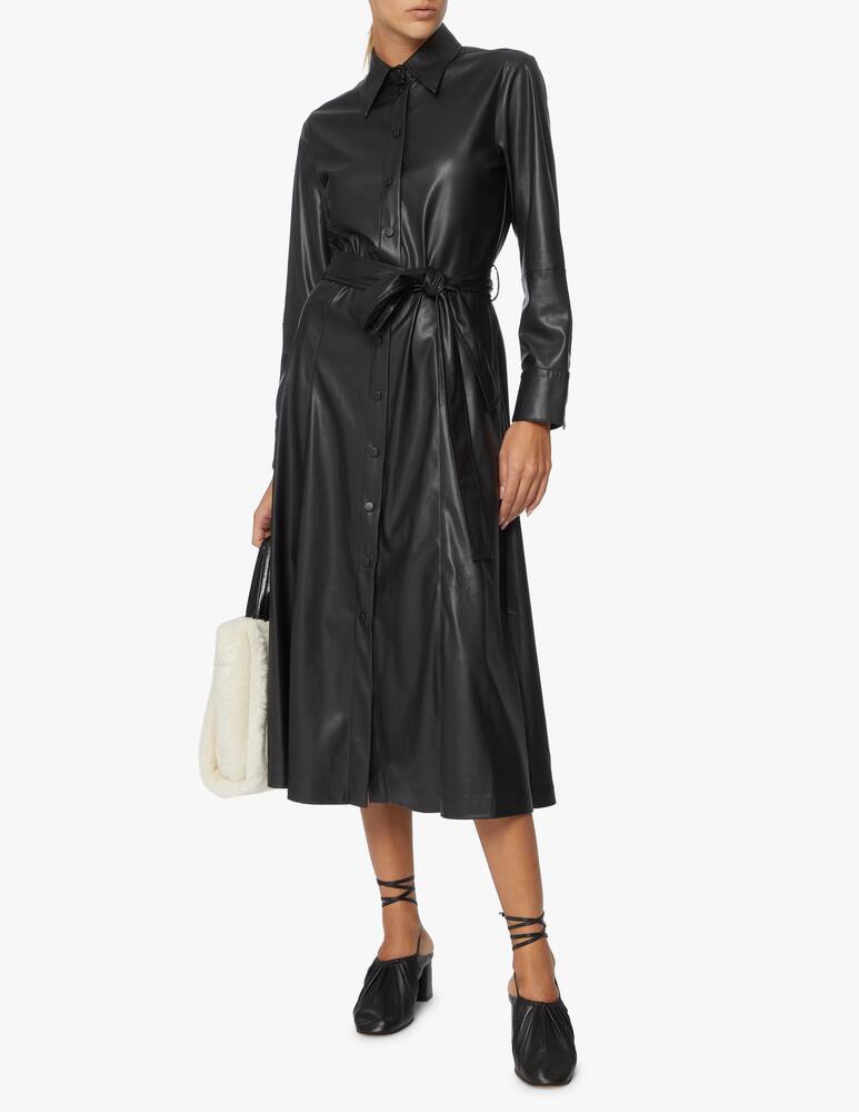 rinascente Attic and Barn Faux leather midi dress