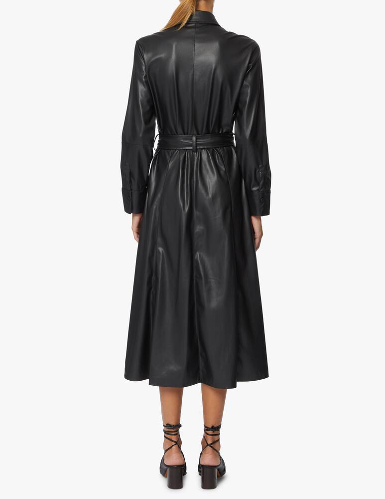 rinascente Attic and Barn Faux leather midi dress