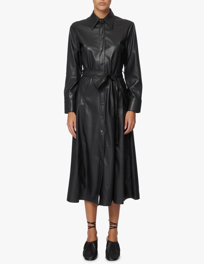 rinascente Attic and Barn Faux leather midi dress