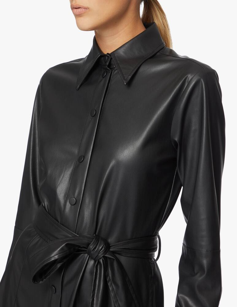 rinascente Attic and Barn Faux leather midi dress