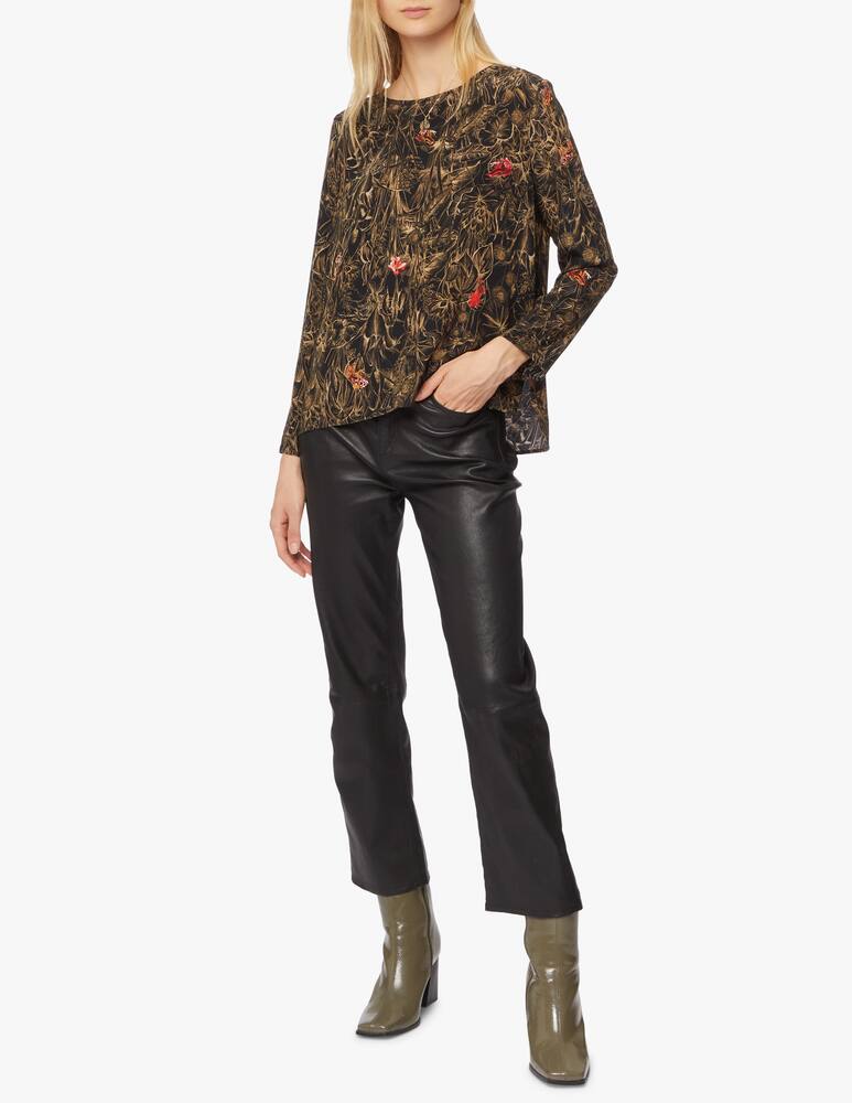 rinascente Momonì Silk crewneck blouse Balena