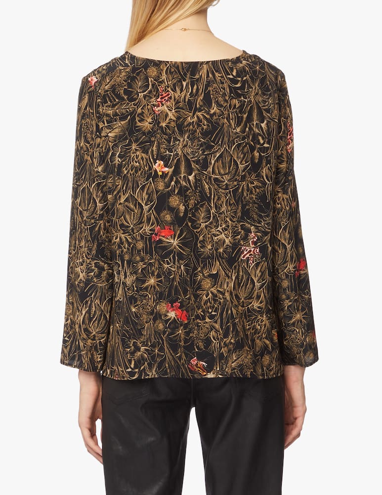 rinascente Momonì Silk crewneck blouse Balena