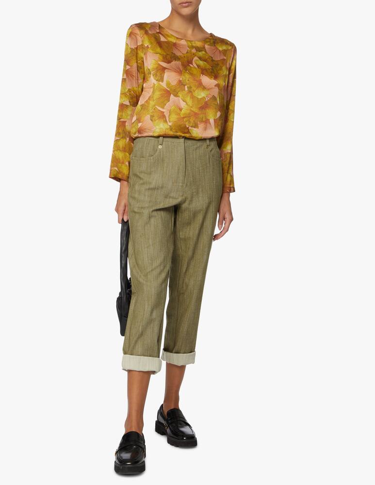 rinascente Momonì Silk blend crewneck blouse Bombolone