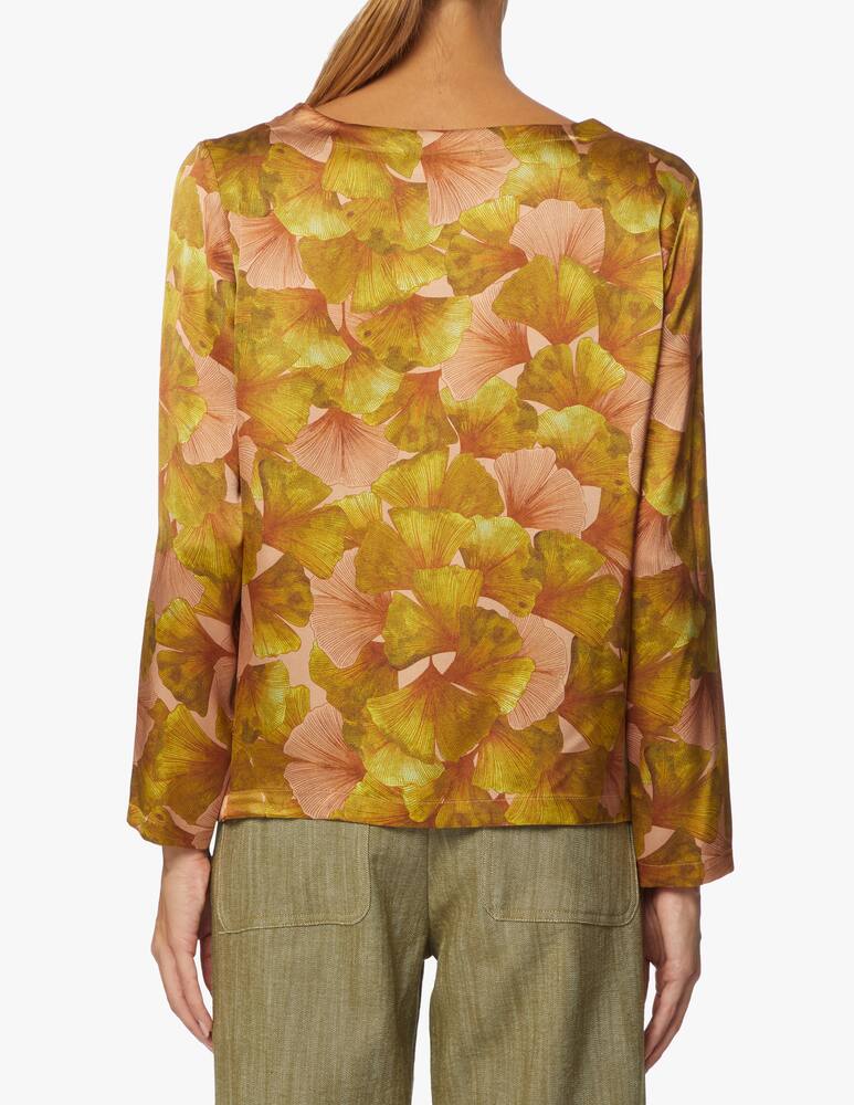 rinascente Momonì Silk blend crewneck blouse Bombolone