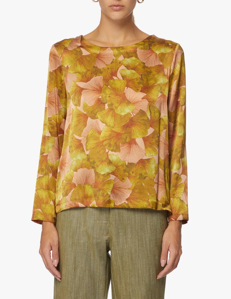 rinascente Momonì Silk blend crewneck blouse Bombolone