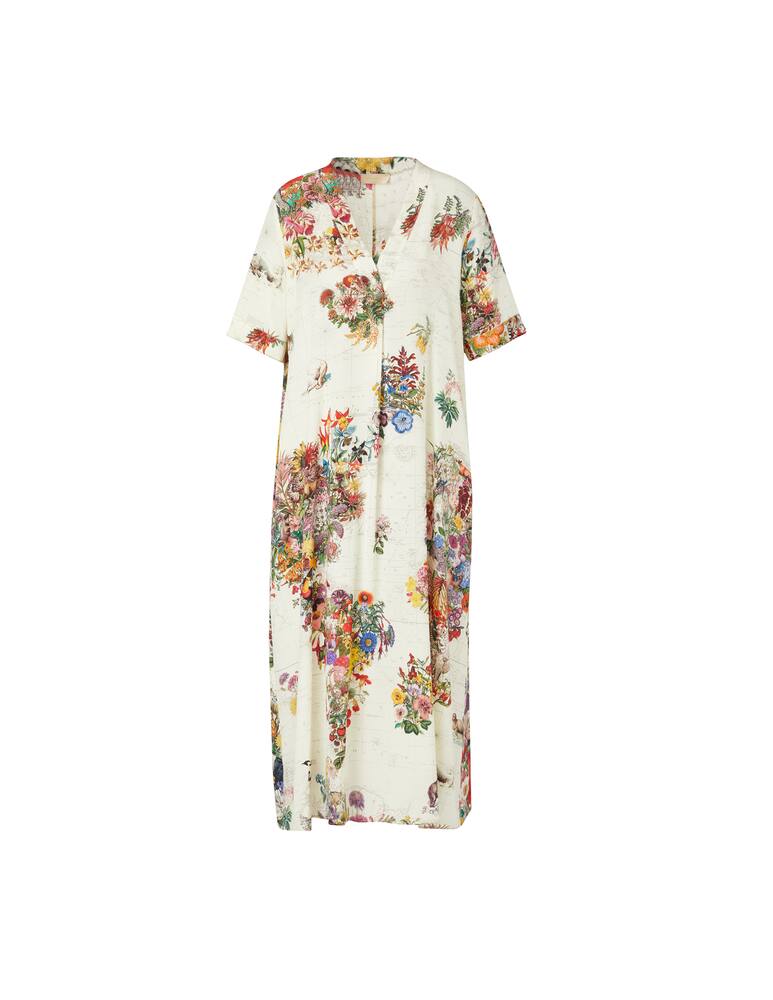 rinascente Momonì Vestito Altamura in seta - bianco