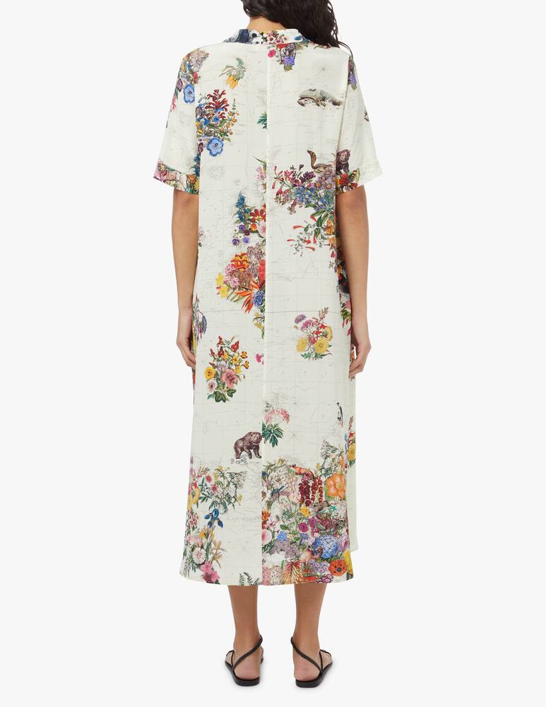 rinascente Momonì Vestito Altamura in seta - bianco