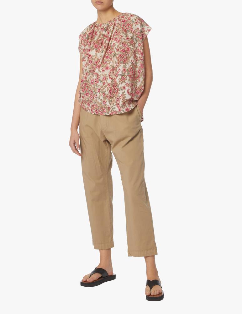 Momonì Blusa in cotone Laredo - beige - immagine 2 Momonì Blusa in cotone Laredo - beige - immagine 2