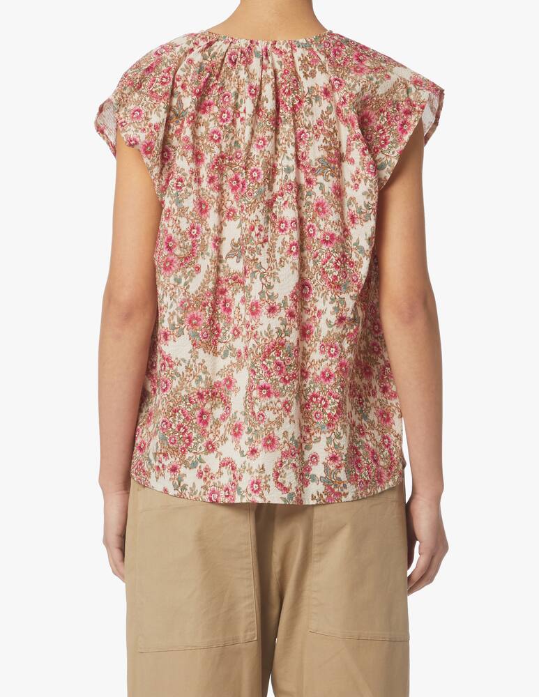 Momonì Blusa in cotone Laredo - beige - immagine 3 Momonì Blusa in cotone Laredo - beige - immagine 3