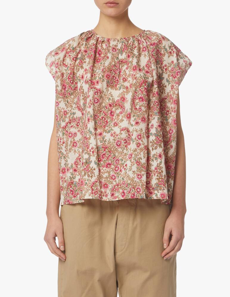 Momonì Blusa in cotone Laredo - beige - immagine 1 Momonì Blusa in cotone Laredo - beige - immagine 1