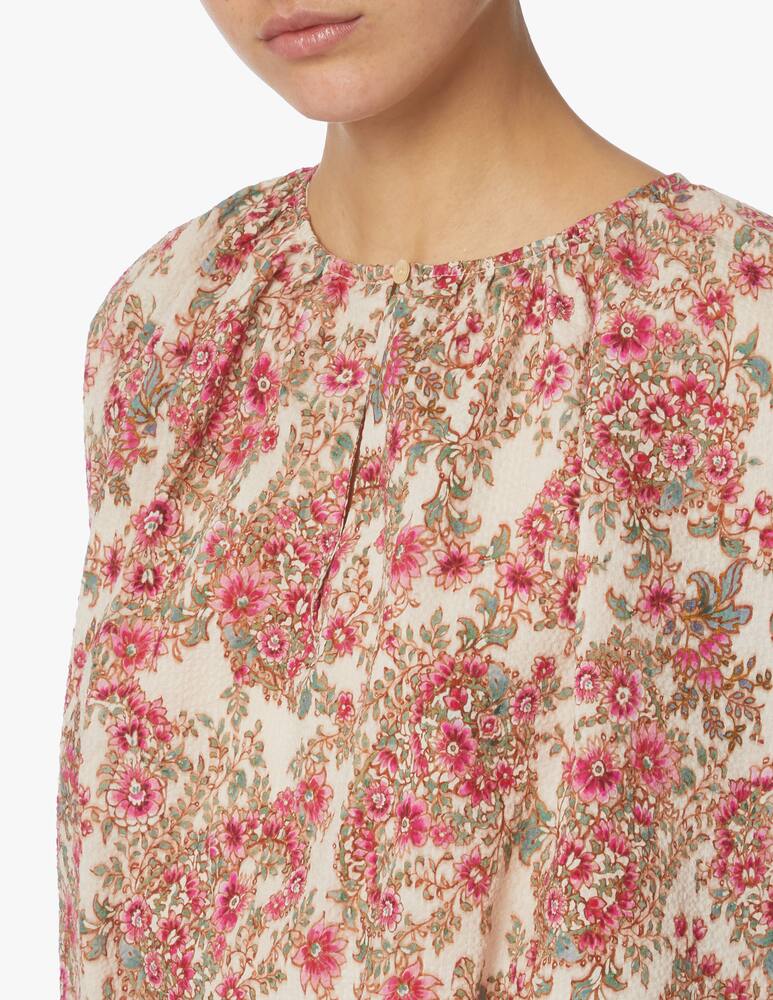 Momonì Blusa in cotone Laredo - beige - immagine 4 Momonì Blusa in cotone Laredo - beige - immagine 4
