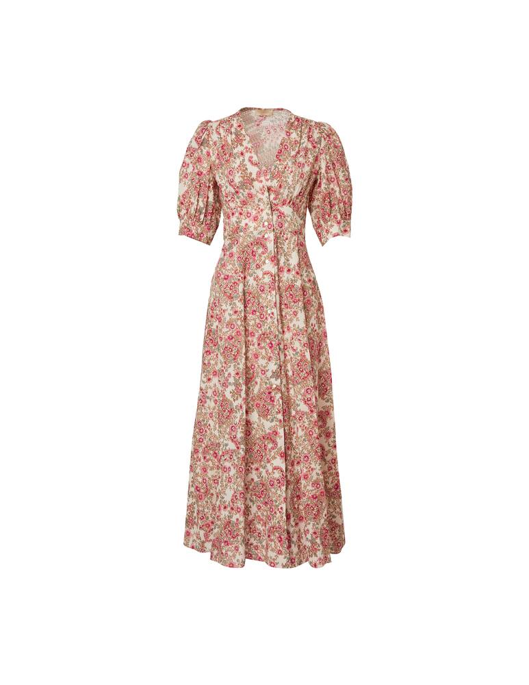 rinascente Momonì Vestito Lousiana in cotone - beige