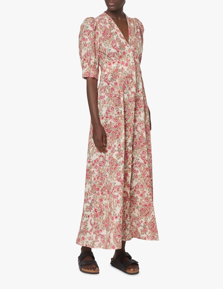 rinascente Momonì Vestito Lousiana in cotone - beige