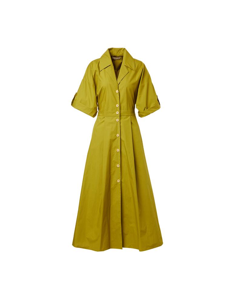 rinascente Momonì Indiana cotton dress - olive