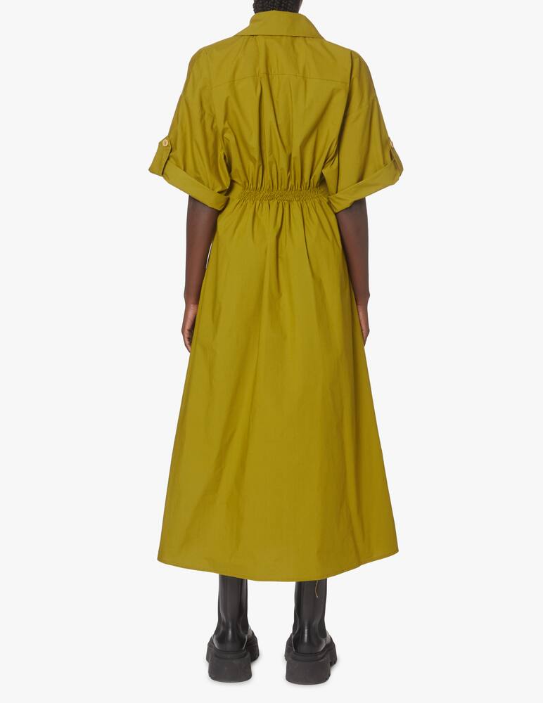rinascente Momonì Indiana cotton dress - olive