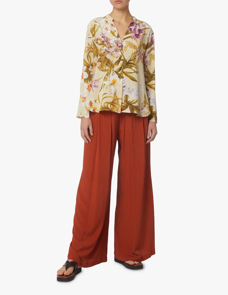 rinascente Momonì Berkeley silk bluse - yellow