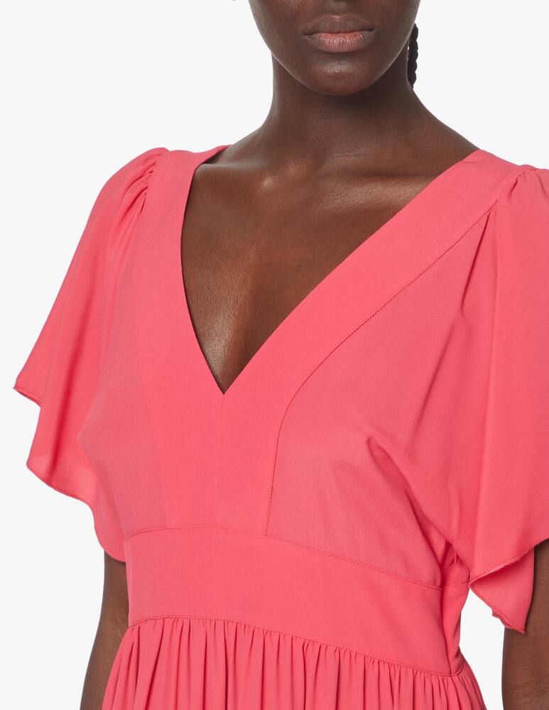 rinascente Momonì Cape Cod silk blend dress - pink